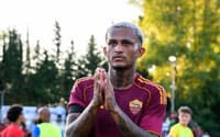 Wesley, ex-Flamengo, em estreia pela Roma (Foto: Divulgação/Roma)