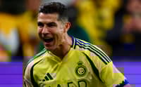 Cristiano Ronaldo comemora gol pelo Al-Nassr na Champions Asiática (Foto: Reprodução / X)