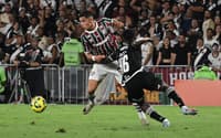 Kevin Serna em campo no duelo entre Fluminense e Vasco na Copa do Brasil de 2025 (Foto: Alexandre Brum/Agencia Enquadrar/Gazeta Press)