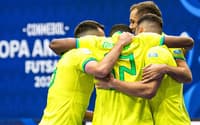 Brasil empatou com a Colombia na estreia da Copa América de Futsal (Foto: René Mendez / Staff Images / CBF)