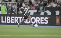 Matheus Martins em campo pelo Botafogo na Libertadores (Foto: Thiago Ribeiro/AGIF/Gazeta Press)