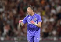 Fábio comemora em Fluminense x Atlético-MG (Foto: Thiago Ribeiro/ Agif/Gazeta Press)