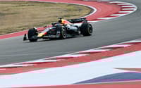 Red Bull Racing's Dutch driver Max Verstappen races during the United States Formula One Sprint at the Circuit of the Americas in Austin, Texas, on October 18, 2025. (Photo by RONALDO SCHEMIDT / AFP)