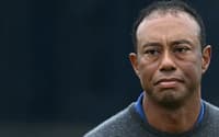 O golfista americano Tiger Woods reage no green do 18 após marcar 79 na estreia do 152º British Open em Royal Troon, na costa sudoeste da Escócia, em 18 de julho de 2024. Em 27 de março de 2026, ele se envolveu em um acidente de carro na Flórida; não há informações sobre seu estado, segundo a ABC. (Foto: Paul ellis/AFP)