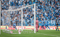 Jogadores do Avaí comemora gol contra o Figueirense (Foto: Lucas Rhamon/Avaí)