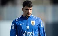 Uruguai, de Joaquín Piquerez, pode garantir vaga na próxima Copa (Foto: Divulgação/Seleção Uruguaia)