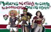 Arte do Fluminense para o Dia Internacional da Mulher (Foto: Reprodução/Fluminense)