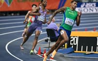 O brasileiro Matheus Lima, durante a disputa dos 400m no Mundial Indoor de Atletismo