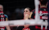 Giovana, levantadora do Sesc RJ Flamengo, nas quartas de final da Superliga Feminina 25/26 (Foto: Paula Reis/ Flamengo)