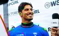 Gabriel Medina competindo na etapa da WSL em Bells Beach 2026 (Foto: WSL / Ed Sloane)