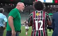 Marcelo e Mano Menezes pelo Fluminense (Foto: Reprodução)