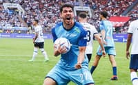 Nino comemora gol pelo Zenit (Foto: Divulgação/ Zenit)