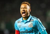 Neymar em Coritiba x Santos (Foto:Luis Garcia/AGIF/Folhapress)