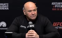 Dana White em coletiva de imprensa do UFC (Foto: Reprodução/X)