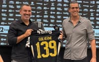 Guilherme apresentado no Atlético (Foto: Artur Henrique / Lance!)