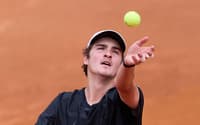 João Fonseca em treino no Masters 1000 de Roma (Foto: Emmanuele Ciancaglini/Divulgação)