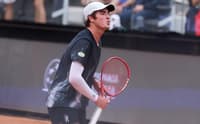 João Fonseca em treino no Masters 1000 de Roma (Foto: Emmanuele Ciancaglini/Divulgação)