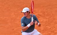 João Fonseca na vitória na estreia em Monte Carlo (Reprodução)
