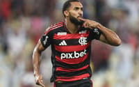 Juninho comemora gol do Flamengo contra o Fluminense na final do Campeonato Carioca 2025