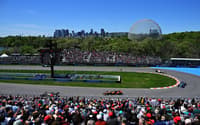 Gabriel Bortoleto liderando pelotão no GP do Canadá pela F1 2026 (Foto: Minas Panagiotakis/Getty Images/AFP)