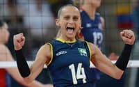 Fabi Alvim foi bicampeã olímpica com a Seleção Brasileira (Foto: Reprodução)
