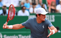 João Fonseca na derrota para Zverev em Monte Carlo (Reprodução)