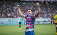 Hoje, Galhardo é atleta do Feira FC, da Bahia (Foto: Mateus Lotif / Fortaleza)