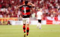 Pedro na comemoração do gol em Flamengo x Vasco (Foto: Adriano Fontes/Flamengo)