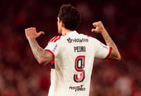 Pedro comemora gol do Flamengo contra o Athletico (Foto: Adriano Fontes/Flamengo)