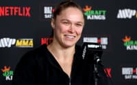 Ronda Rousey após vitória no MVP MMA 1 (Foto: Harry How/Getty Images for Netflix/AFP)