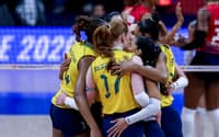 Brasil x República Dominicana (Foto: Divulgação/ CBV)