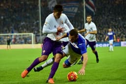 Sampdoria 0 x 2 Fiorentina (Foto: GIUSEPPE CACACE/AFP)