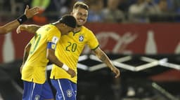HOME - Argentina x Brasil - Eliminatórias para Copa-2018 - Lucas Lima e Neymar (Foto: André Mourão/Mowa Press)