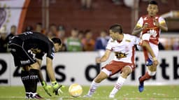 HOME - Huracán x Santa Fe - Copa Sul-Americana - Hugo Nervo e Wilson Morelo (Foto: Juan Mabromata/AFP)
