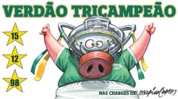 Charge - Palmeiras campeão