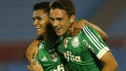 Allione festeja gol do Palmeiras (Cesar Greco/Ag. Palmeiras)