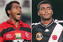 Antes de votar, relembre 15 jogadores que vestiram as camisas de Flamengo e Vasco. Começamos com Romário