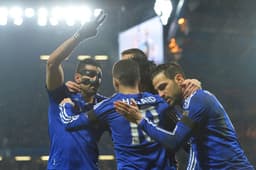 Diego Costa, Hazard e Fabregas - Chelsea x Newcastle