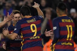 Messi, Suárez e Neymar brilharam mais uma vez