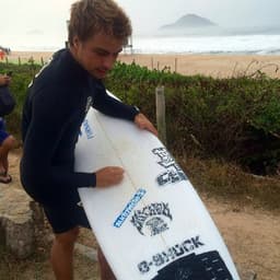 Surfista Lucas Silveira, que vai disputar etapa do Rio do Mundial