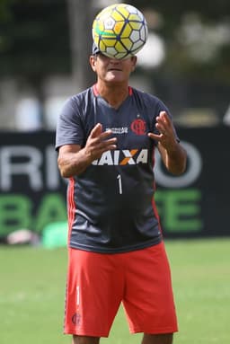 Muricy Ramalho em treino do Flamengo (Gilvan de Souza / Flamengo)
