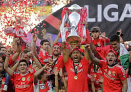 Festa pelo titulo portugues do Benfica