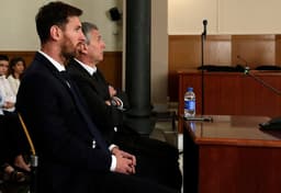 Messi no tribunal de Barcelona