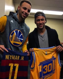 Curry e Neymar / Reprodução