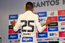 Yuri vestirá a camisa de número 25 no Santos