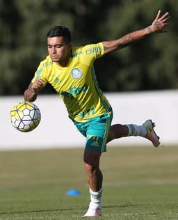 Dudu durante treino no Palmeiras (FOTO: Cesar Greco/Palmeiras)