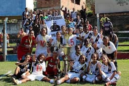 O time feminino do Vasco foi campeão neste domingo (Foto: Carlos Gregorio Junior/Vasco)