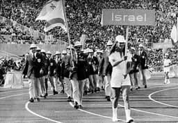 Delegação de Israel na cerimônia de abertura de Munique-1972. Jogos marcados pelo terror