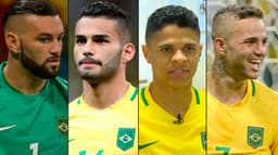 Weverton (goleiro), Thiago Maia (volante), Douglas Santos (lateral), Luan (atacante) não jogaram no Corinthians