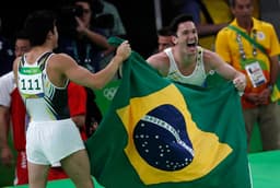 Diego Hypolito conquistou a medalha de prata nos Jogos Olímpicos do Rio de Janeiro